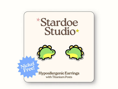 Dinosaur Stud Earrings