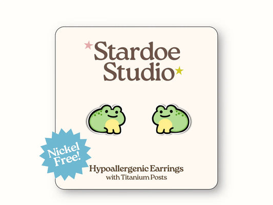Frog Stud Earrings