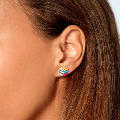 Book Stud Earrings