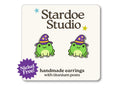 Wizard Frog Stud Earrings