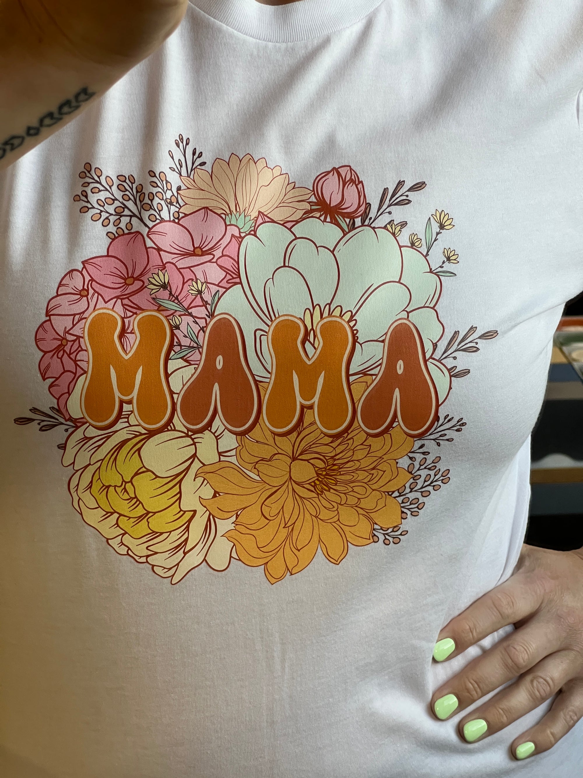 MAMA Floral Tee