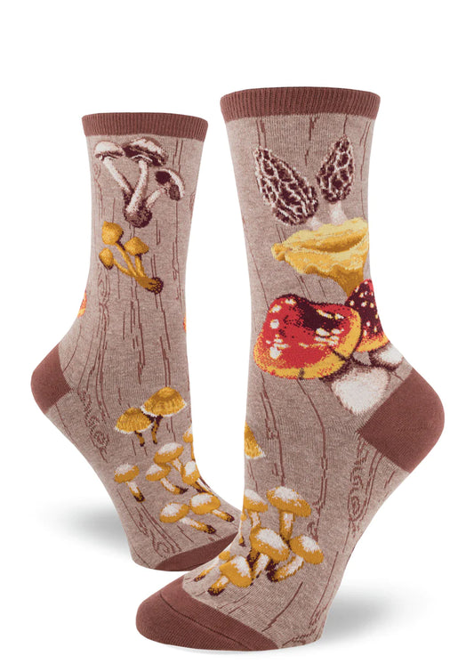 Mushroom Women's Socks in Heather