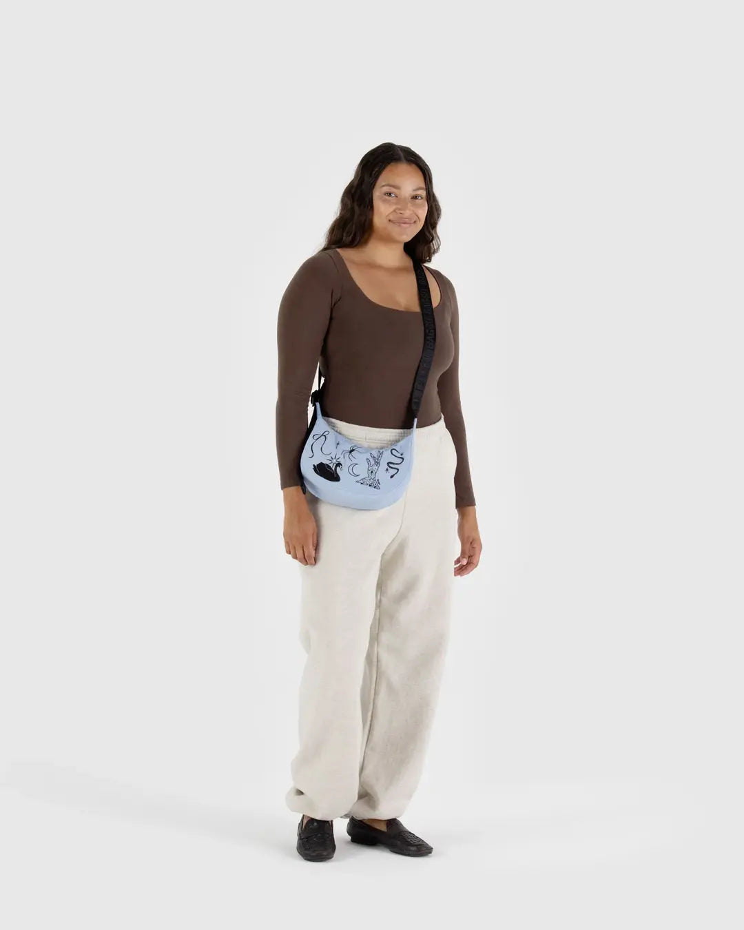 Small Nylon Crescent Bag