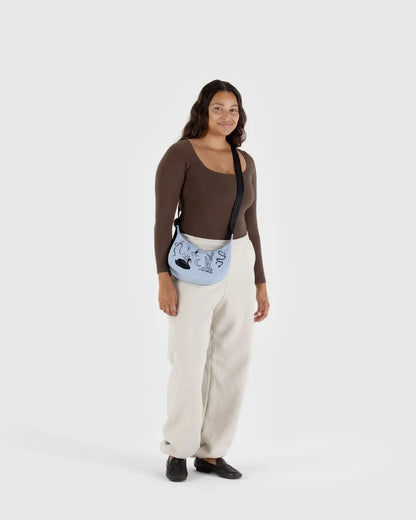 Small Nylon Crescent Bag