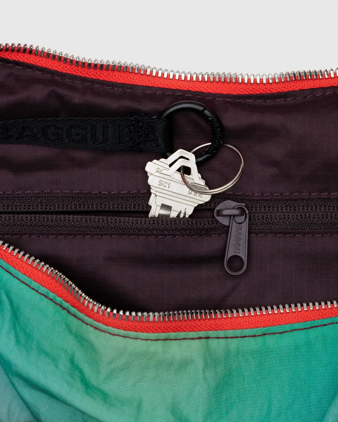 Medium Nylon Crescent Bag