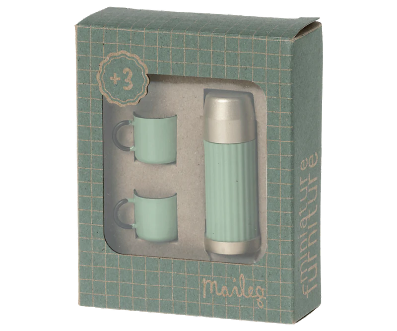 Thermos and Cups-Mint