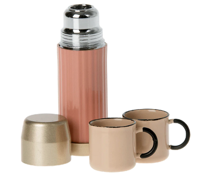 Thermos and Cups-Soft Coral