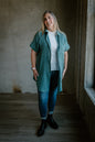 Evergreen Button Down Tunic