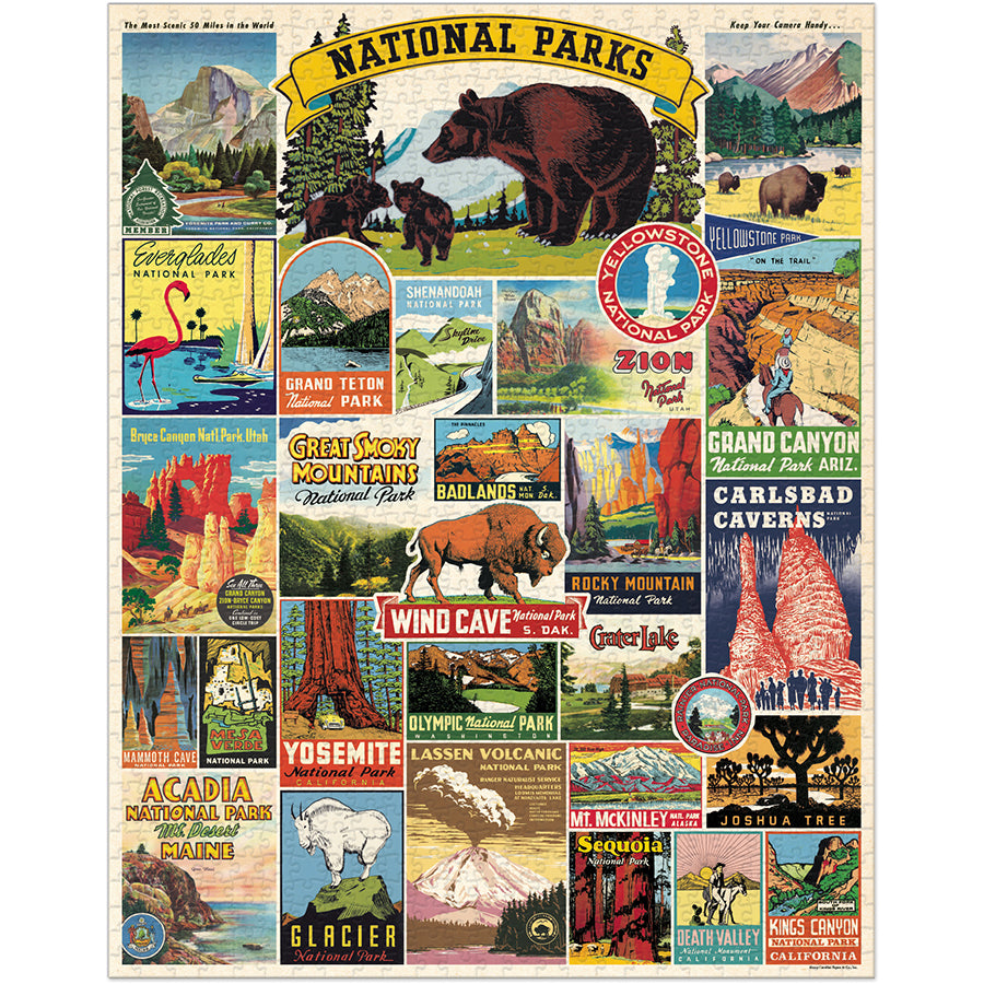 National Parks Green 1000 Piece Puzzle