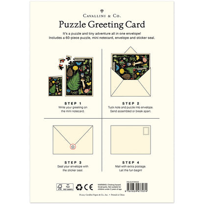 Foraging Puzzle Greeting Card