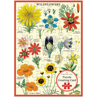 Wildflowers Puzzle Greeting Card