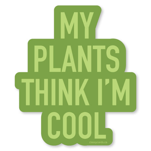 Plants Cool Sticker