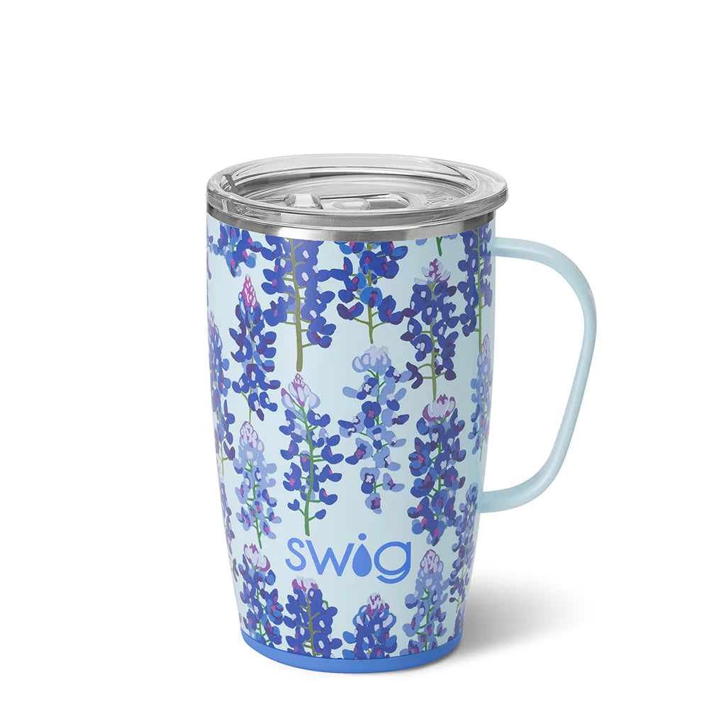 SWIG Travel Mug 18oz - Blue Bonnet