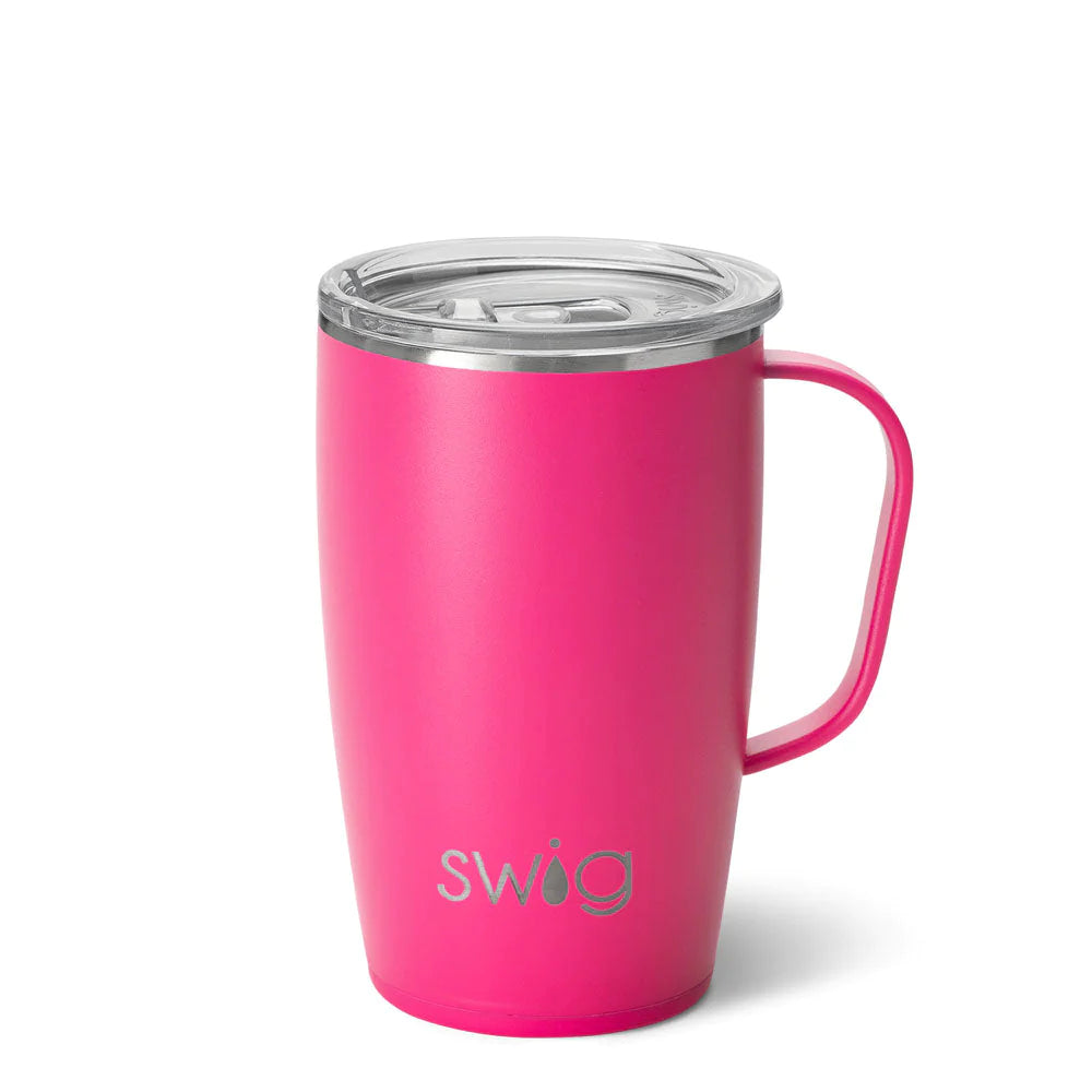 SWIG Travel Mug 18oz - Hot Pink