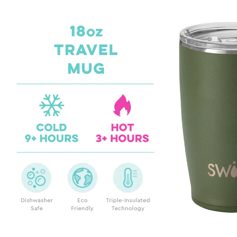 SWIG Travel Mug 18oz - Hot Pink