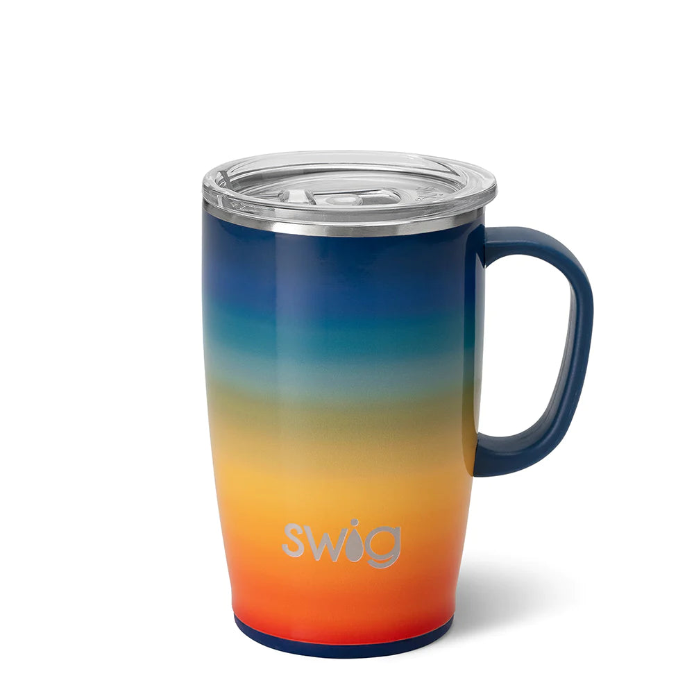 SWIG Travel Mug 18oz - Retro Rainbow