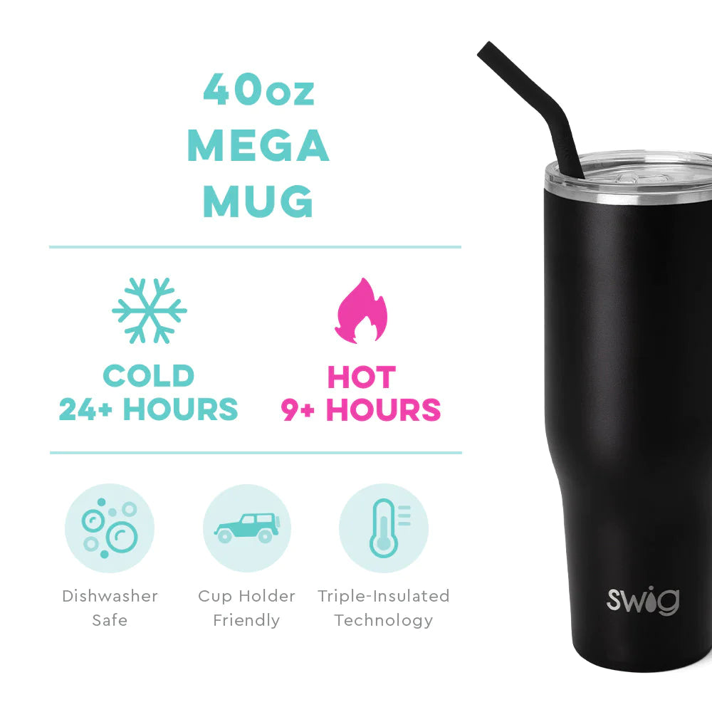 SWIG Mega Mug 40oz - Hydrangea