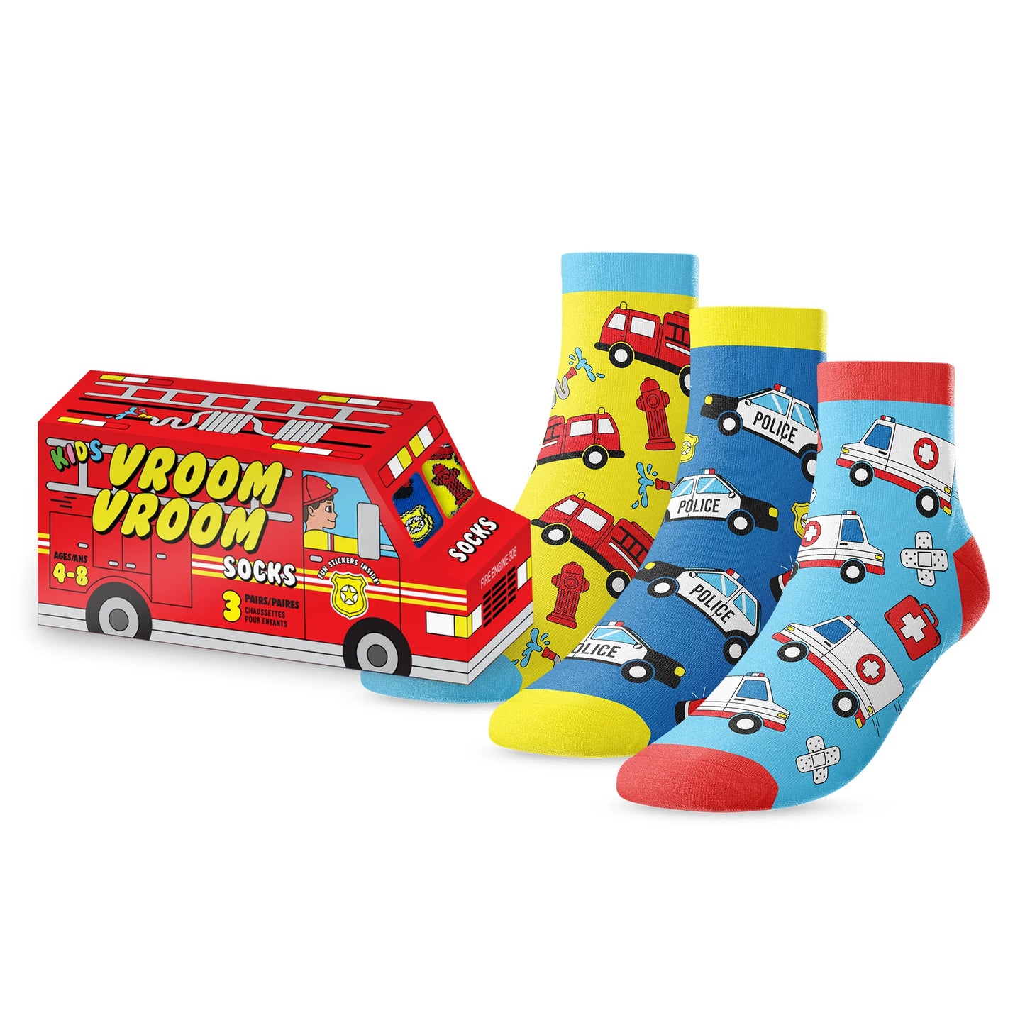 Vroom Vroom Truck Kids Socks