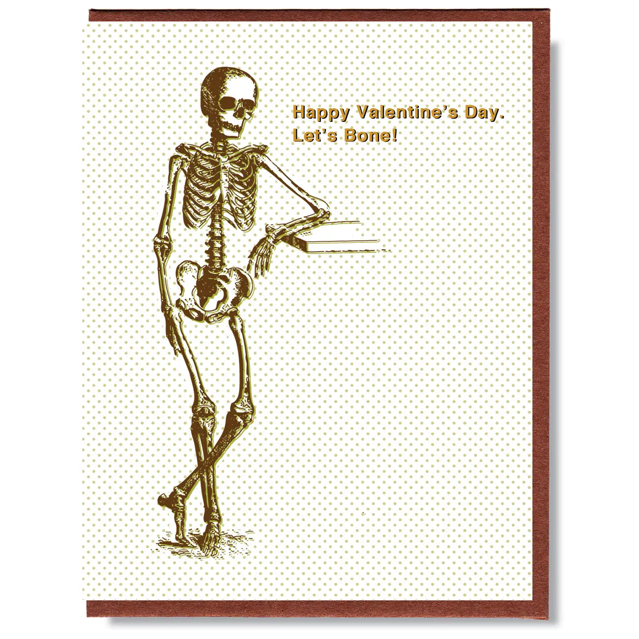 Let's Bone Valentines Card - Birch Hill Studio