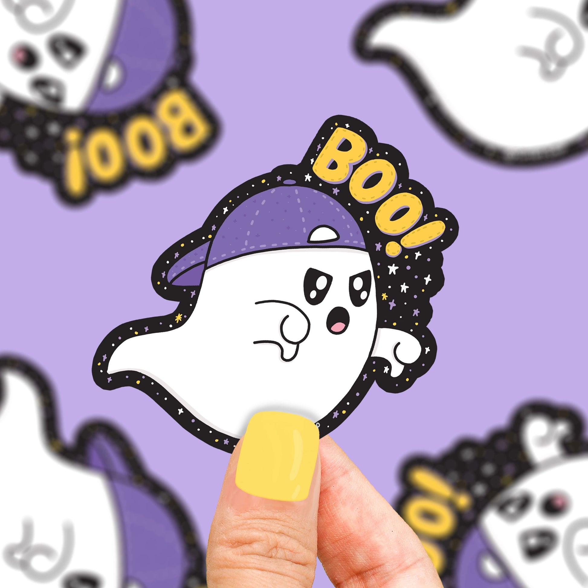 Boo Ghost Vinyl Sticker - Birch Hill Studio