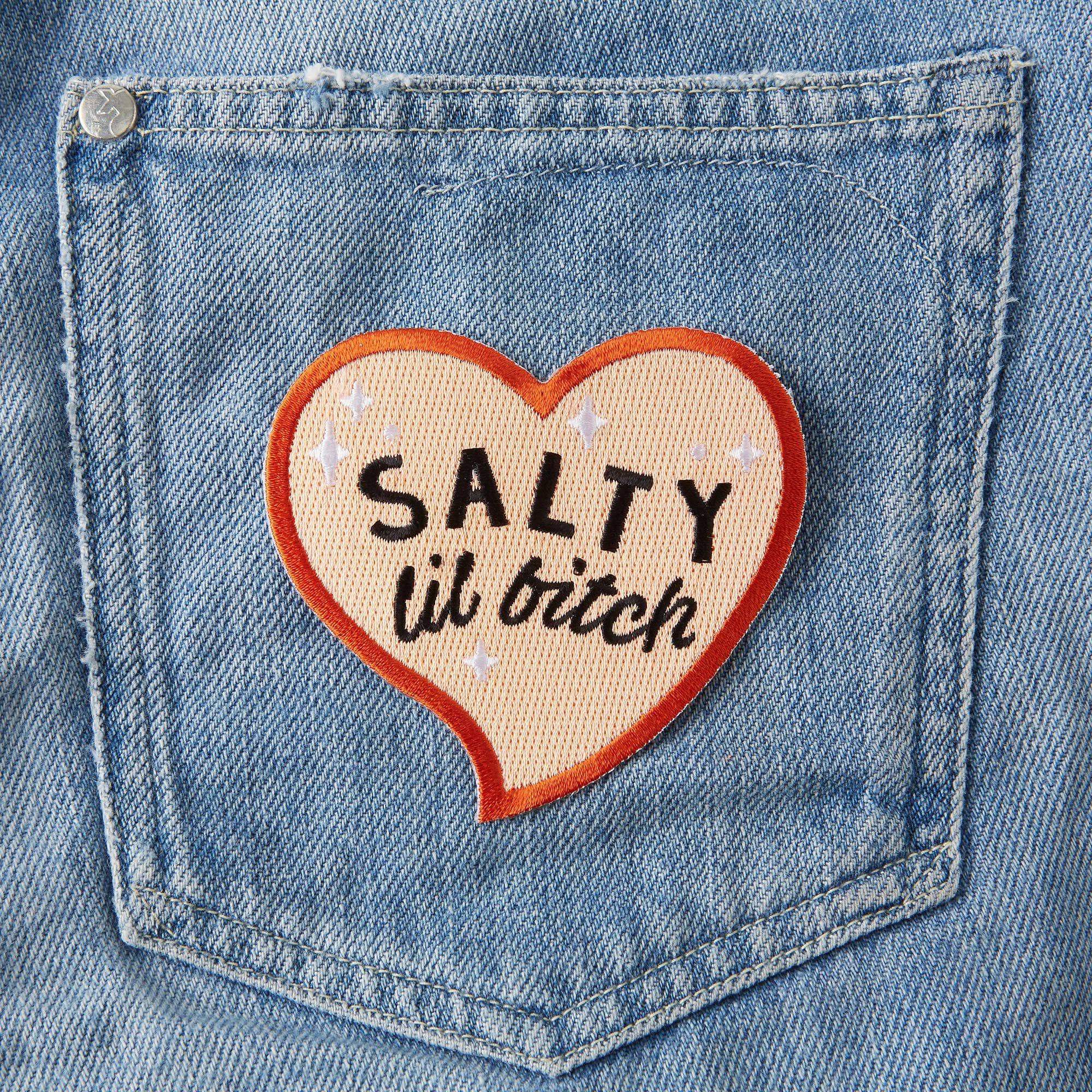 Salty Lil Bitch Heart Patch - Birch Hill Studio
