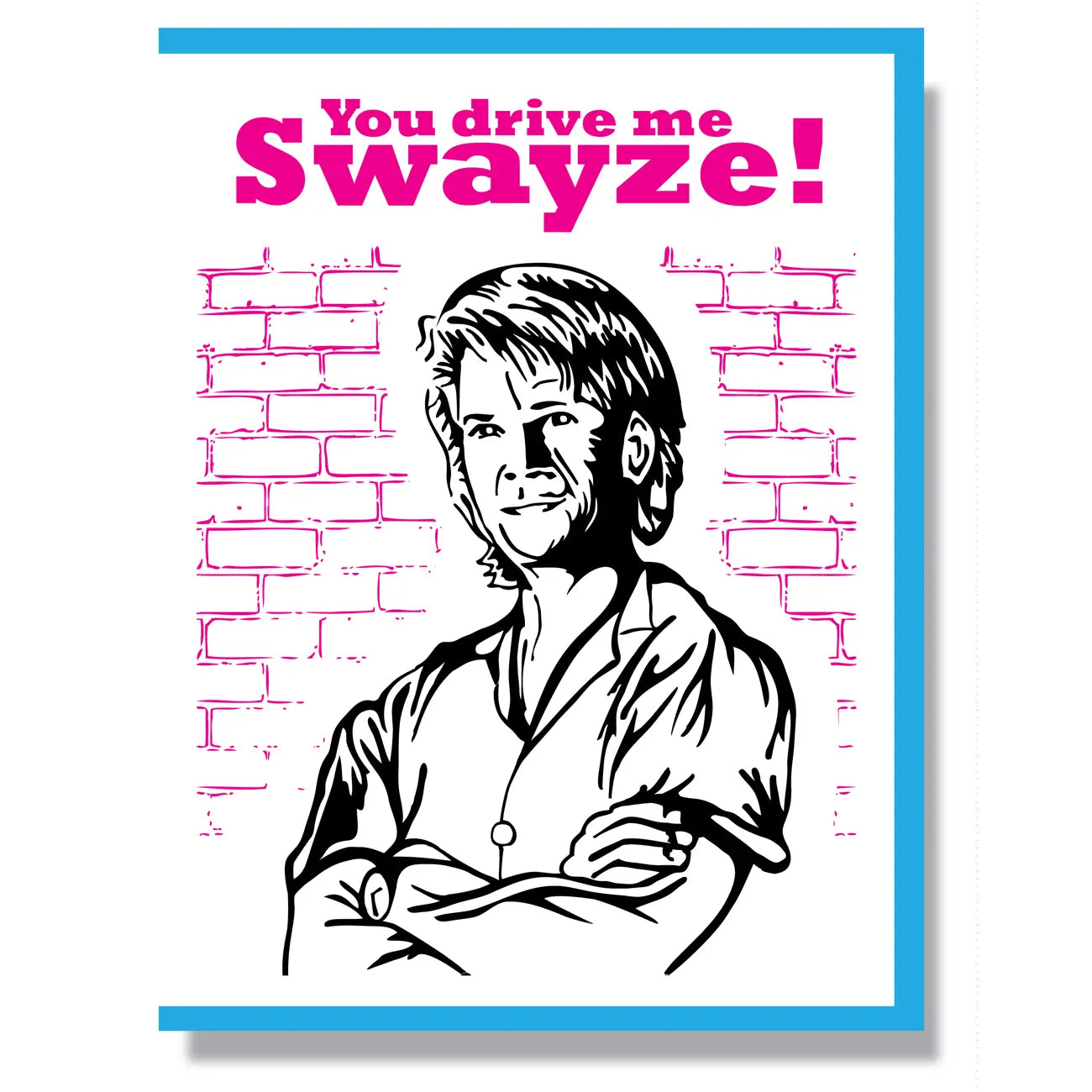 RIP Patrick Swayze Card - Birch Hill Studio