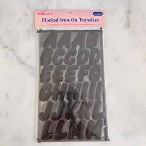 Flocked Iron-On Transfers - Birch Hill Studio