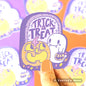 Trick or Treat Vinyl Sticker - Birch Hill Studio