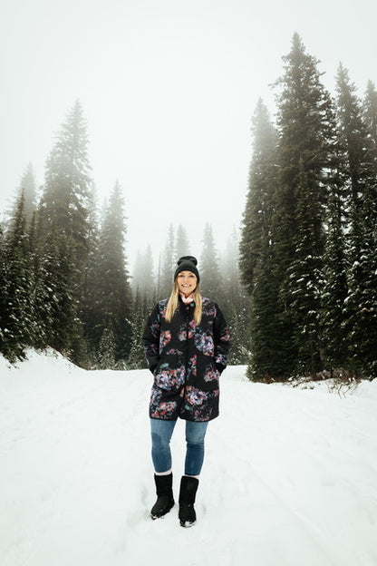 HausOfBirch-Long Floral Quilted Jacket - Birch Hill Studio