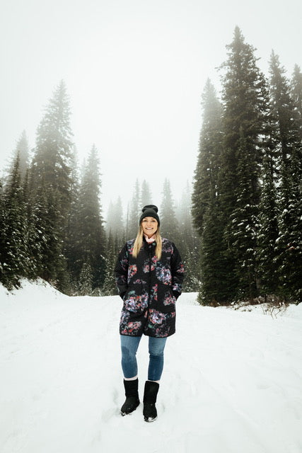 HausOfBirch-Long Floral Quilted Jacket - Birch Hill Studio