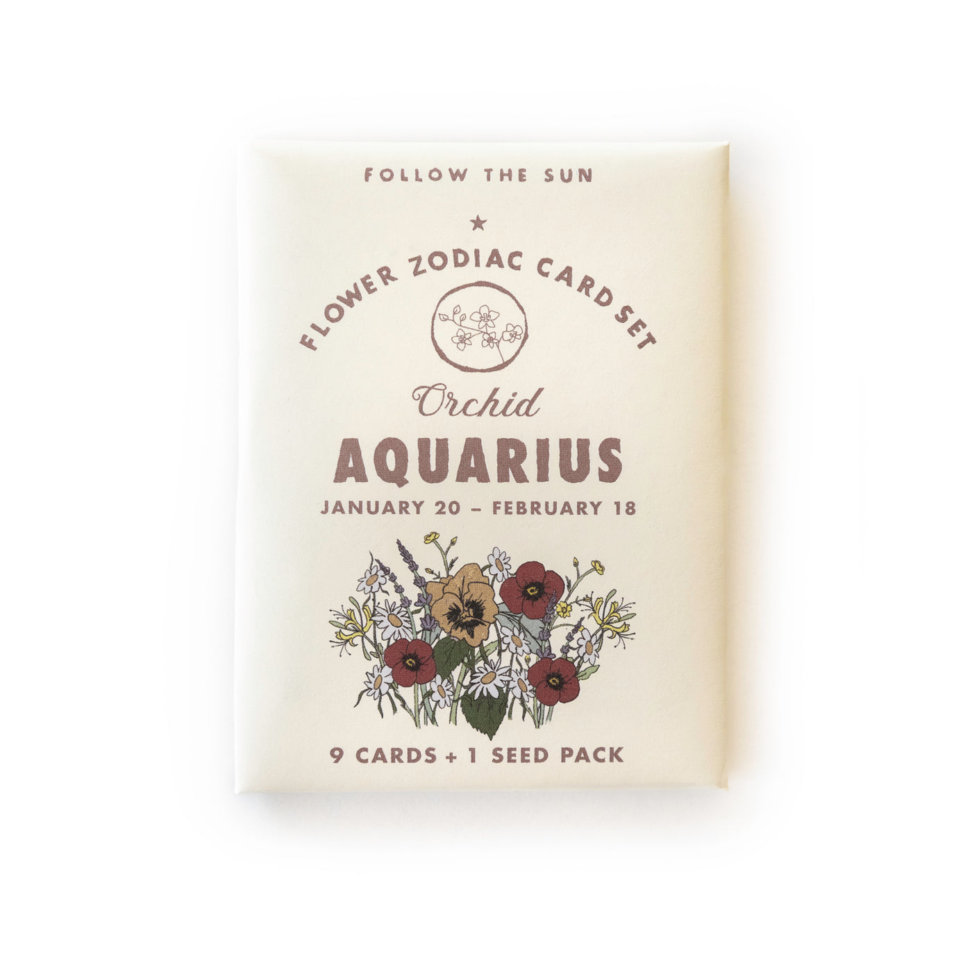 Flower Zodiac Sticker Card Set - Birch Hill Studio