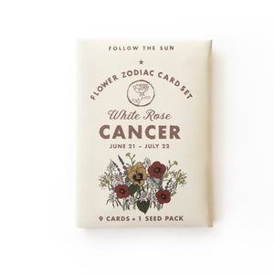 Flower Zodiac Sticker Card Set - Birch Hill Studio