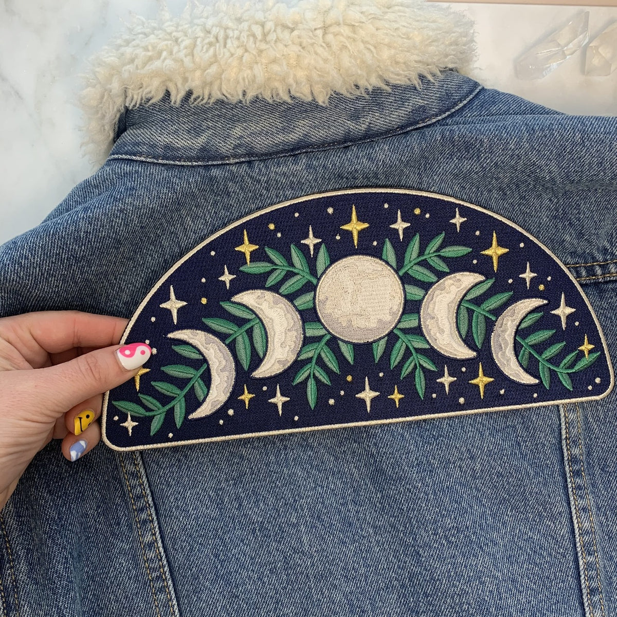 Moon Phases Arc XL Back Patch - Birch Hill Studio