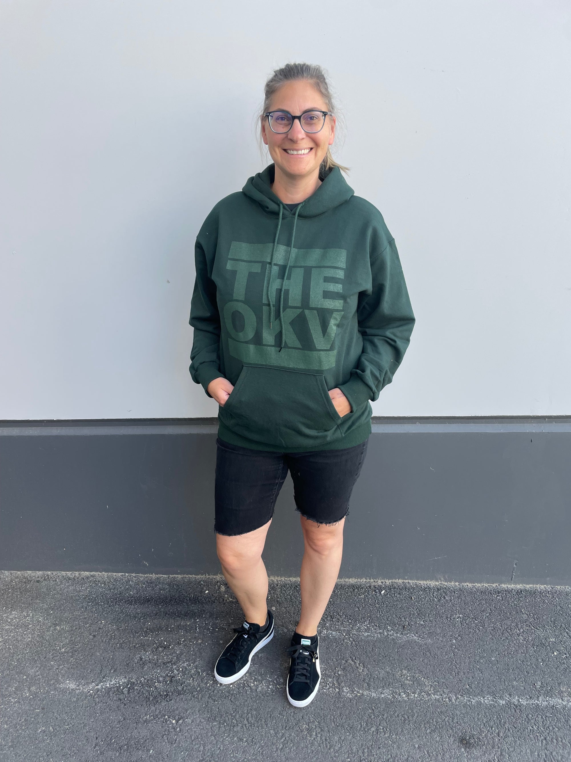 THEOKV Hunter Green Hoodie - Birch Hill Studio