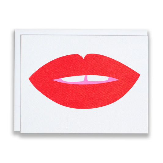 Lips Greeting Card