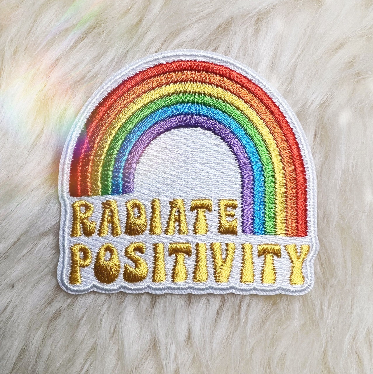 Radiate Positivity Rainbow Patch - Birch Hill Studio