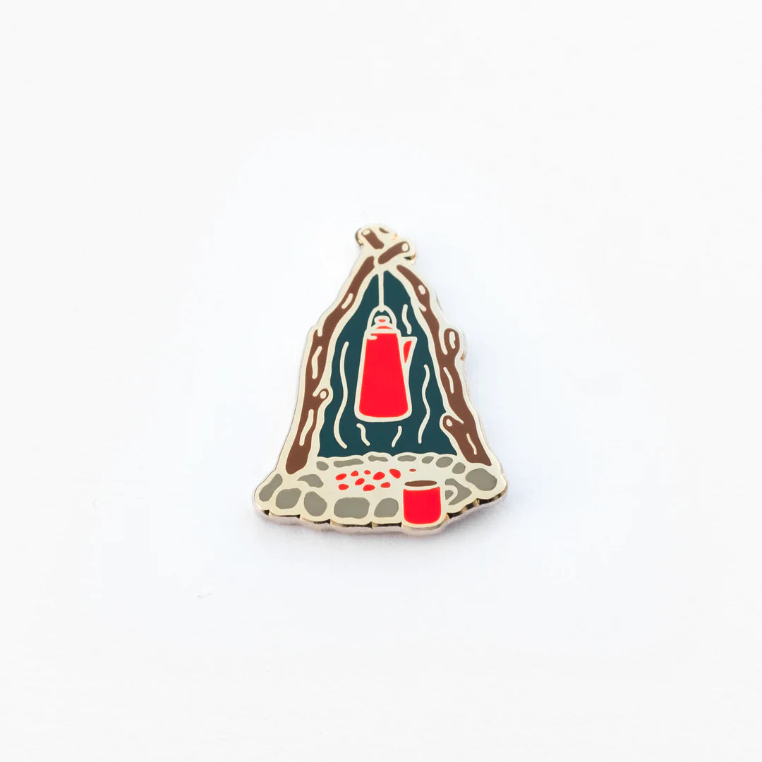 Campfire Coffee Pin