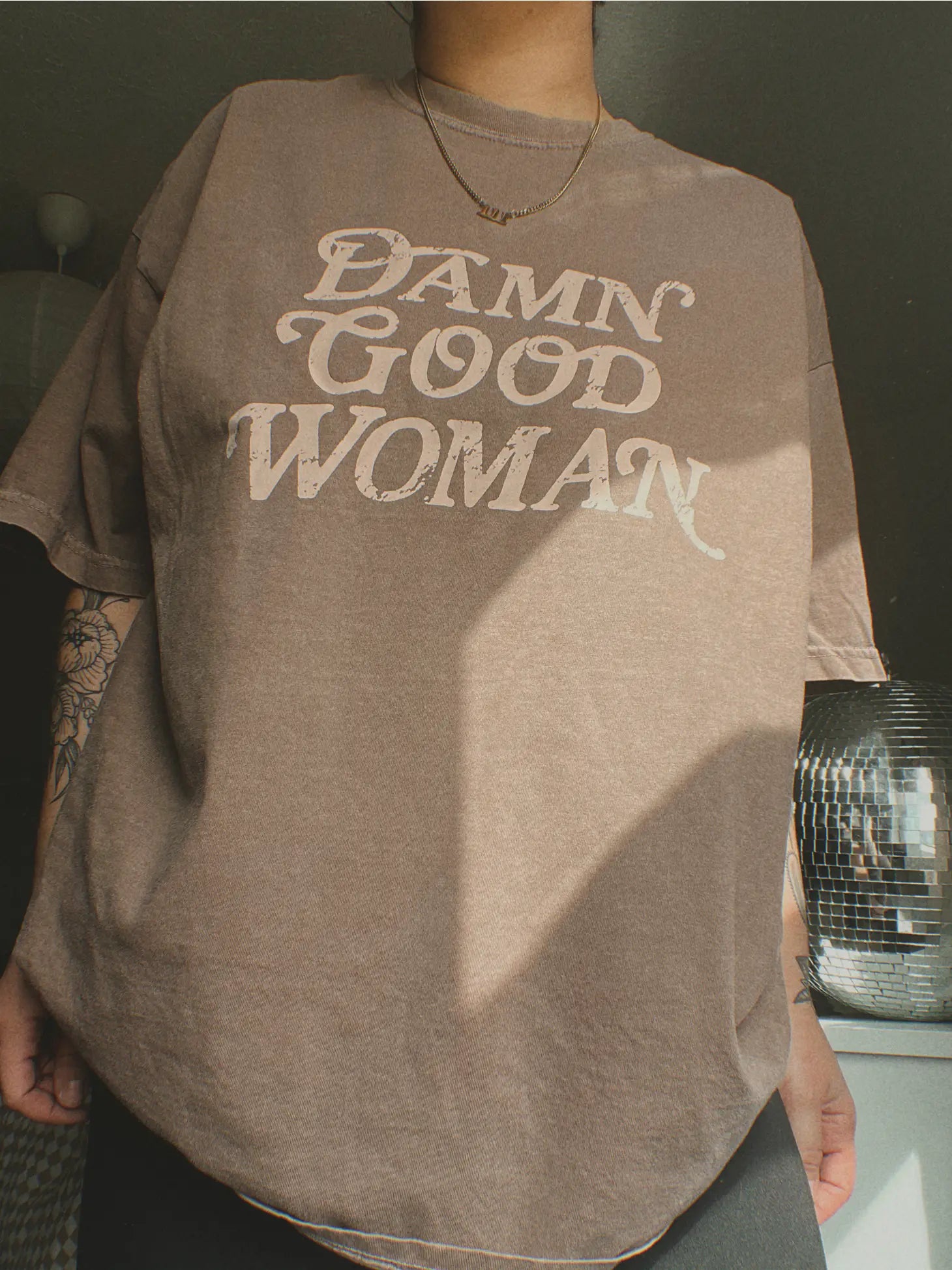 Damn Good Woman - Oversized Graphic T