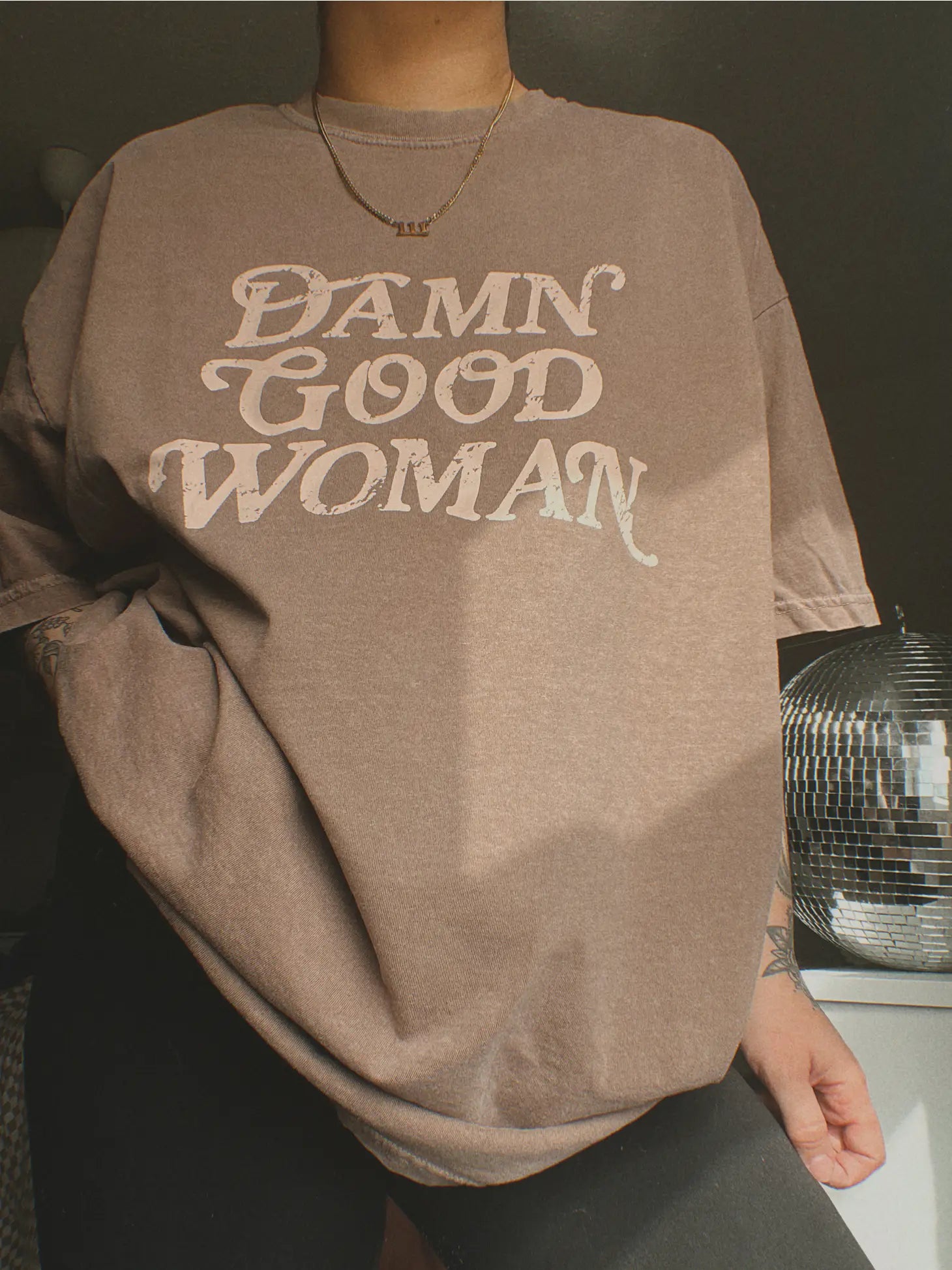 Damn Good Woman - Oversized Graphic T