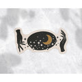Hands and Moon Sticker - Birch Hill Studio