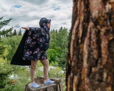 Floral Poncho - Birch Hill Studio