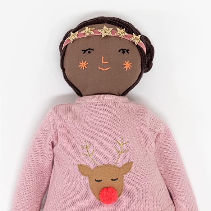 Christmas Sweater Dolly - Birch Hill Studio